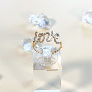 Diamond Love Ring 18K Rose Gold